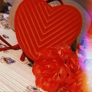 Heart Faux Leather Mini Backpack *Brand New*